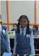 Students presenting a model